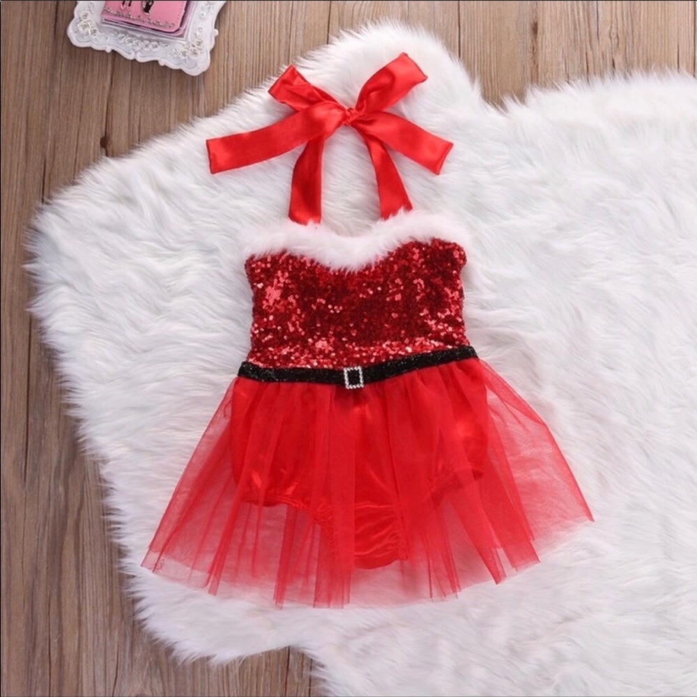 Infant Christmas Santa outfit